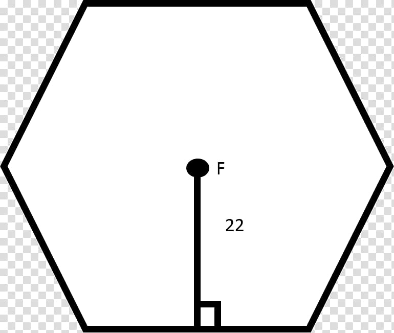 Hexagon Area Geometry Angle Drawing, height measurement transparent background PNG clipart