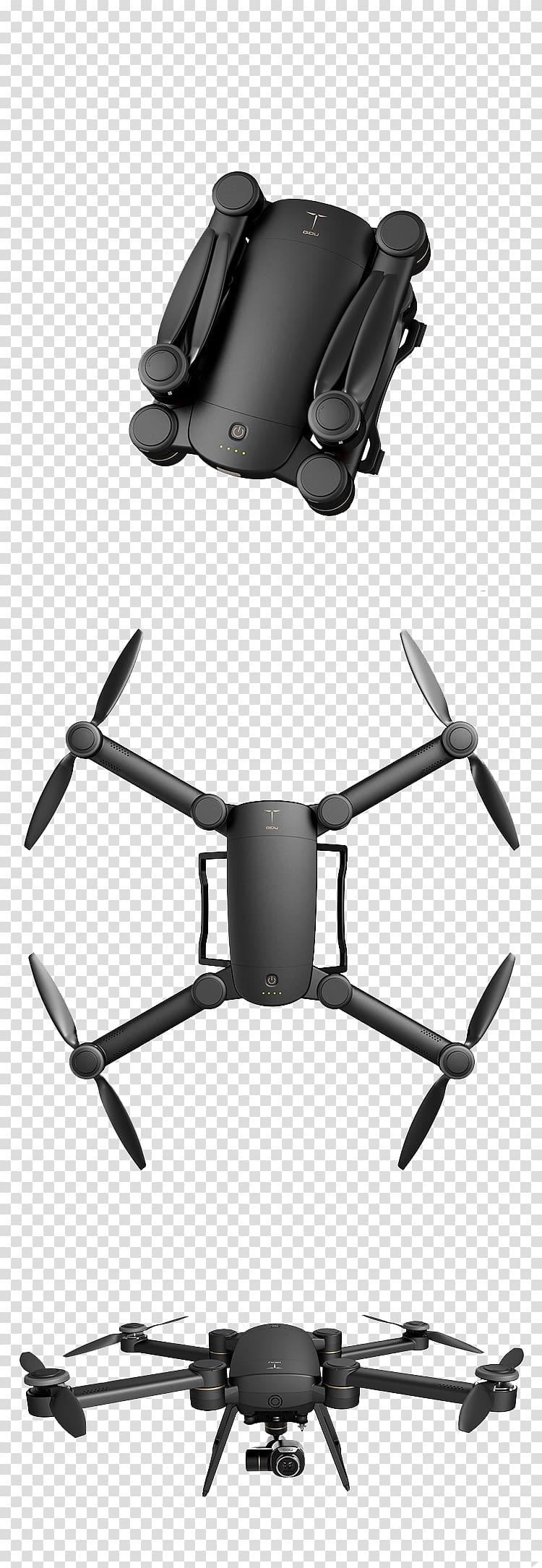 Unmanned aerial vehicle Quadcopter 4K resolution Camera Gimbal, UAV transparent background PNG clipart