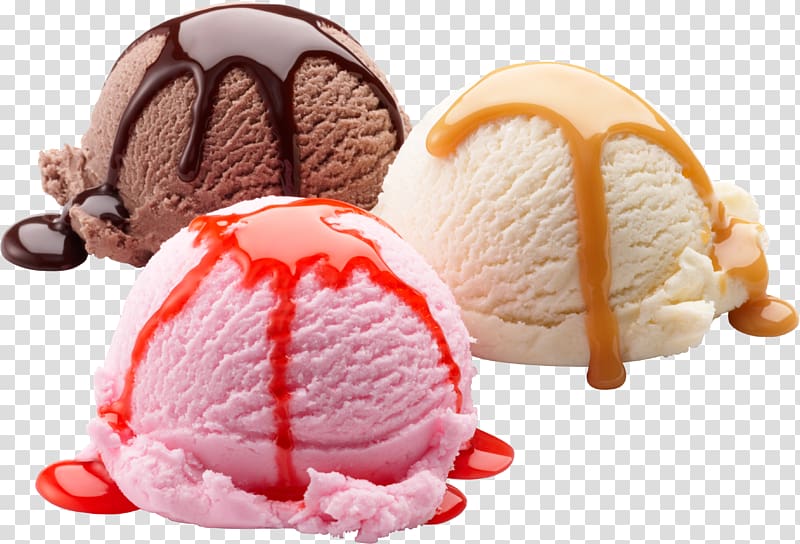 Chocolate ice cream Milkshake Fudge, Ice cream , chocolate, mango, and strawberry flavored ice creams transparent background PNG clipart