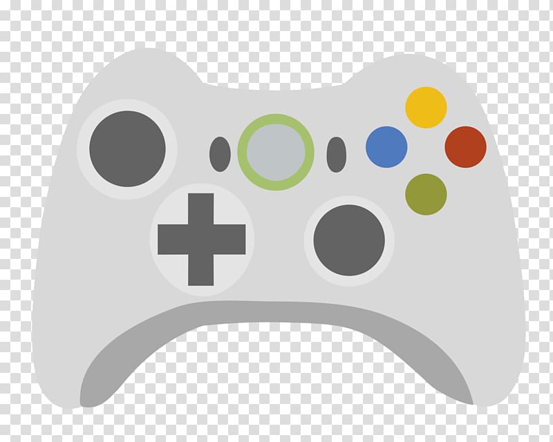 white Microsoft Xbox gamepad, Xbox 360 Controller transparent background PNG clipart