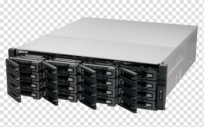QNAP REXP-1220U-RP Network Storage Systems RAID Data storage Hard Drives, others transparent background PNG clipart