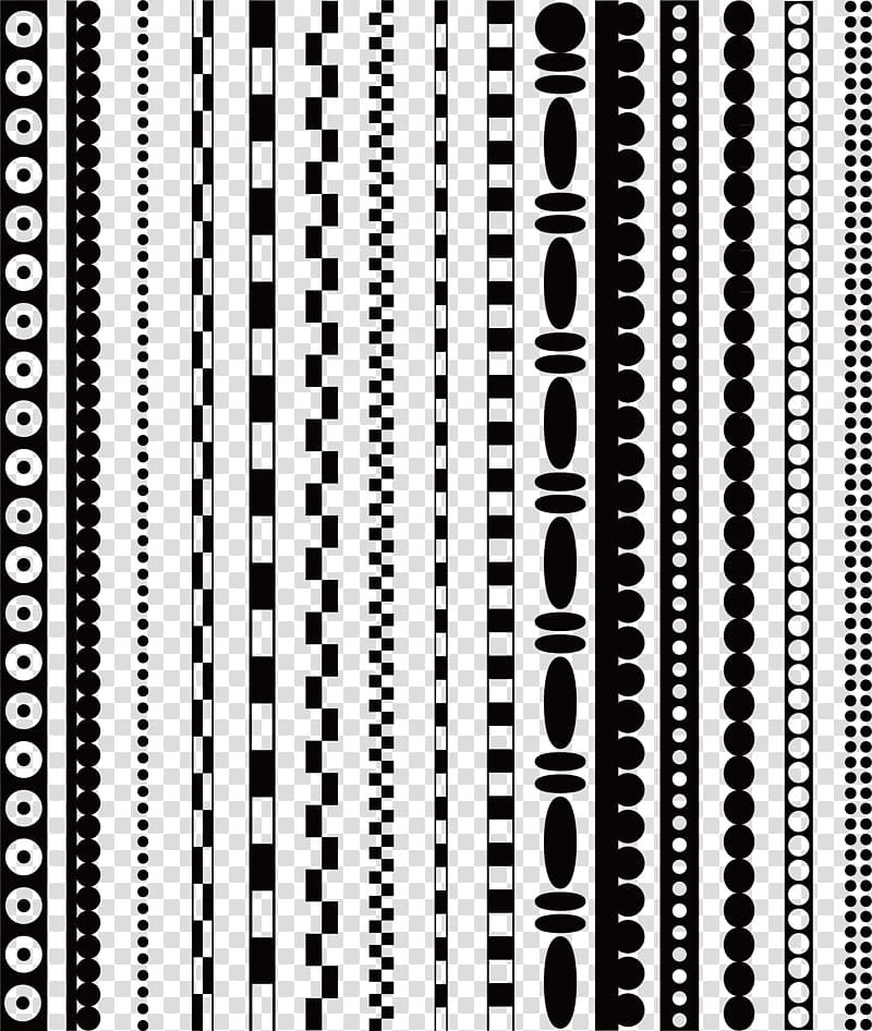 Black and white Line Euclidean , decorative border lines transparent background PNG clipart