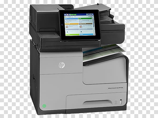 Hewlett-Packard HP Deskjet Multi-function printer HP Officejet Enterprise X585, Multifunction Printer transparent background PNG clipart