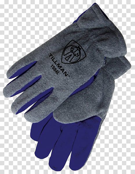 Cycling glove Polar fleece Cobalt blue Cowhide, Winter Gloves transparent background PNG clipart