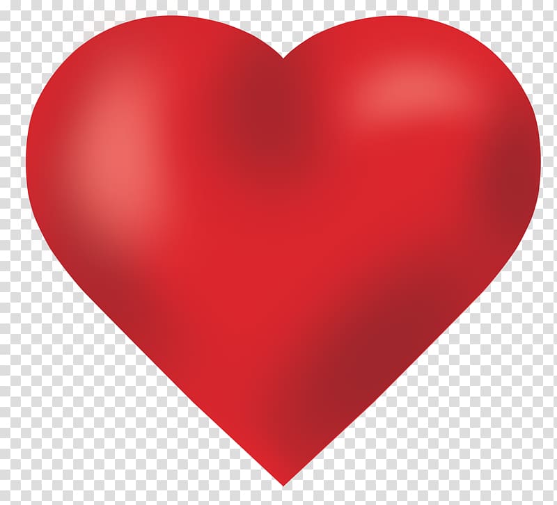 red heart illustration, Red Heart Valentines Day, Love Heart transparent background PNG clipart