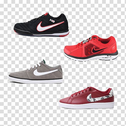 Nike Free Sneakers Skate shoe, A bunch of Nike sneakers transparent background PNG clipart