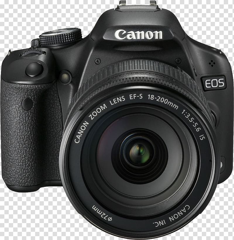 Canon EOS 450D Canon EOS 500D Canon EOS 300D Canon EF-S 18–135mm lens Digital SLR, camera transparent background PNG clipart