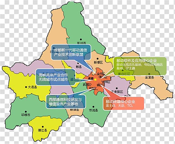 Chengdu Zengcheng District Shanghai Northwest China Western China, Chengdu Communications Point map transparent background PNG clipart