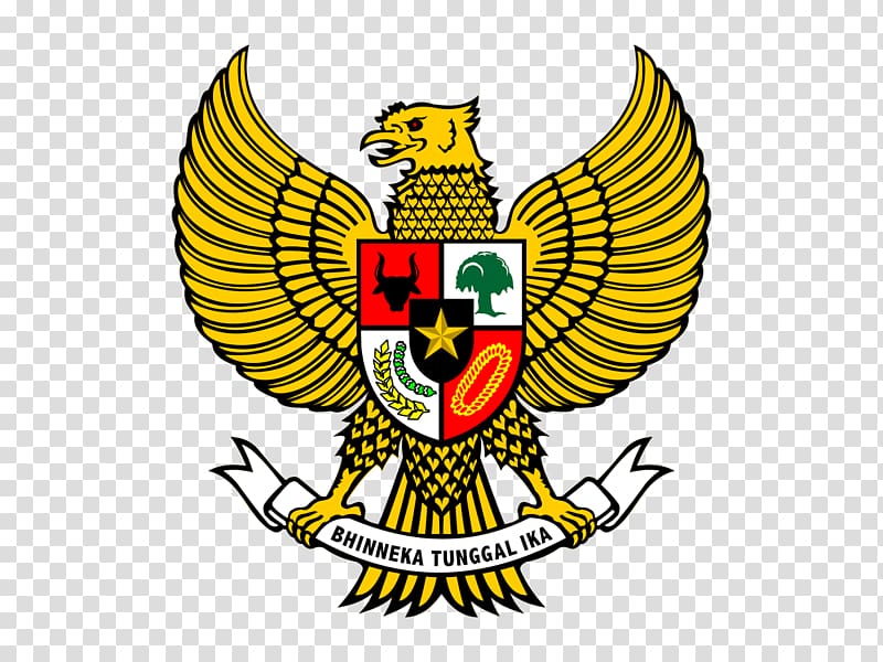 Bhinneka Tunnagl Ika seal, Surabaya Pancasila Garuda National emblem of Indonesia Indonesian, Garuda transparent background PNG clipart