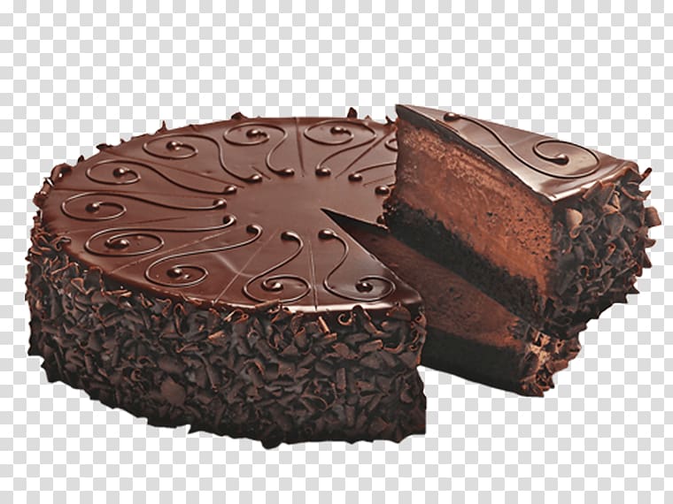 Chocolate cake Chocolate truffle Black Forest gateau, chocolate cake transparent background PNG clipart