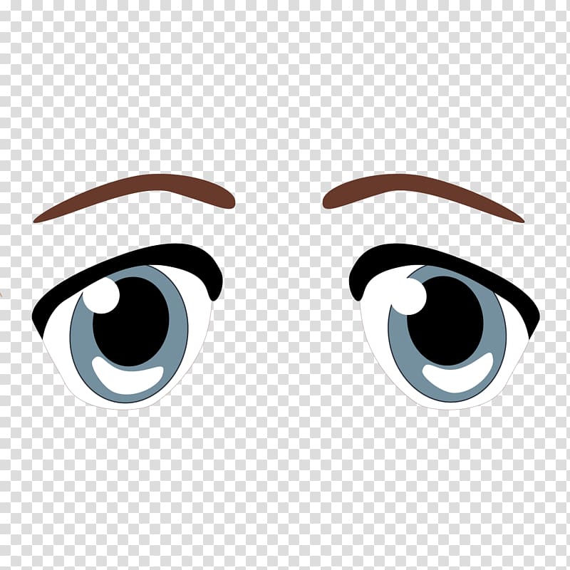 Eye Drawing Cartoon, Cartoon eyebrow pencil trace material transparent background PNG clipart