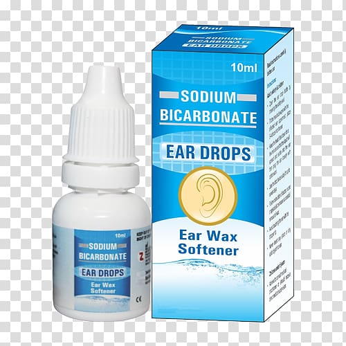 Ear Drops Sodium bicarbonate Earwax, ear transparent background PNG clipart