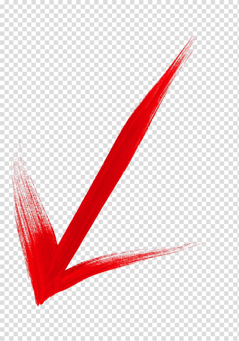red arrow watercolor brush marks transparent background PNG clipart