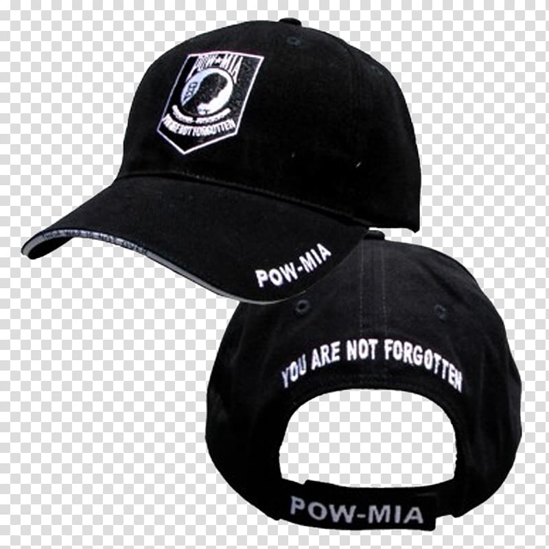 Baseball cap Hat Military National League of Families POW/MIA Flag, baseball cap transparent background PNG clipart