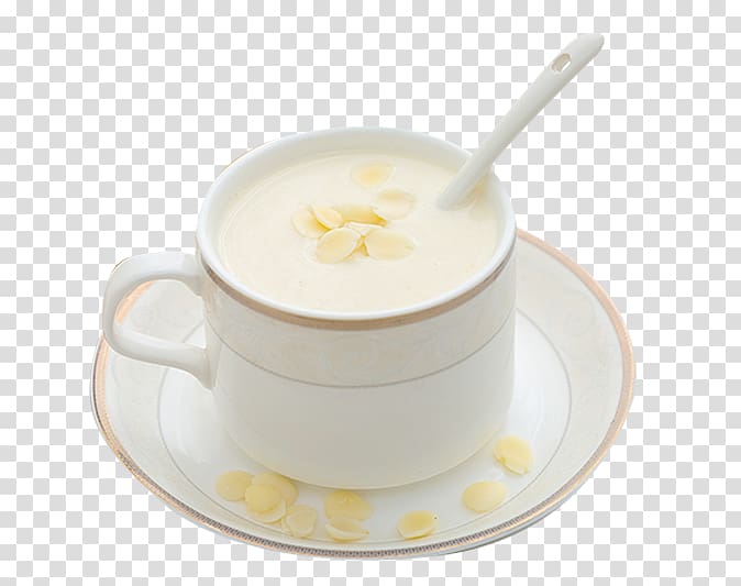 Coffee cup Dish Cream Cafe Saucer, Healthy almond tea material transparent background PNG clipart