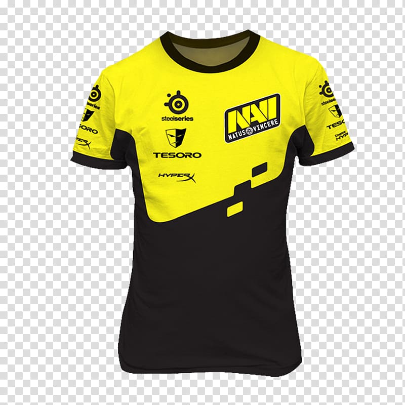 T-shirt Dota 2 Electronic sports Natus Vincere, T-shirt transparent background PNG clipart