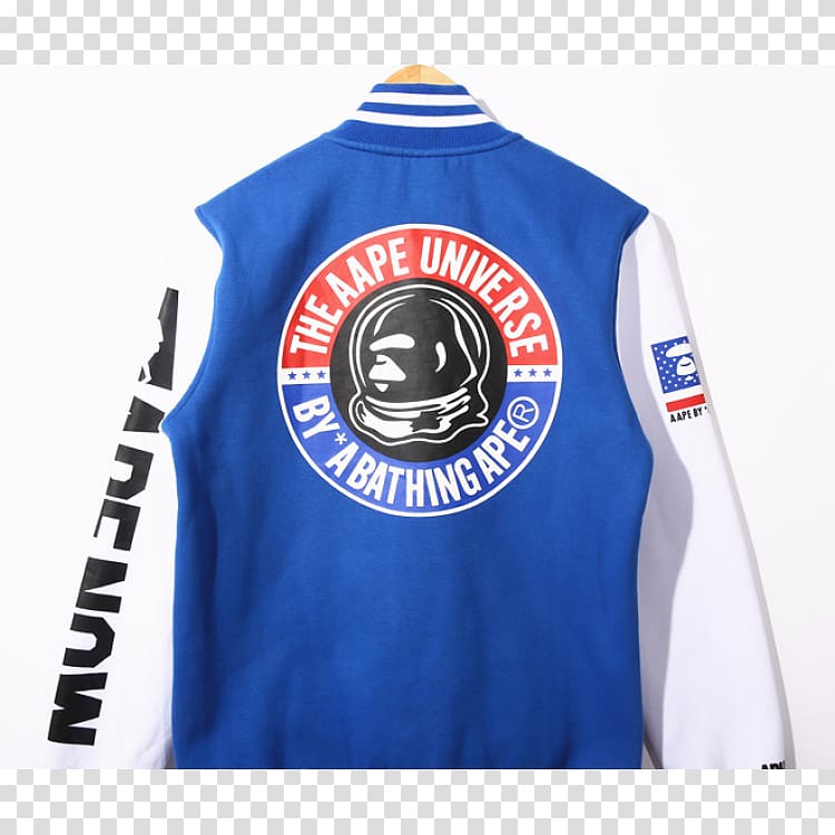 T-shirt Jacket A Bathing Ape Outerwear Letterman, jacket transparent background PNG clipart