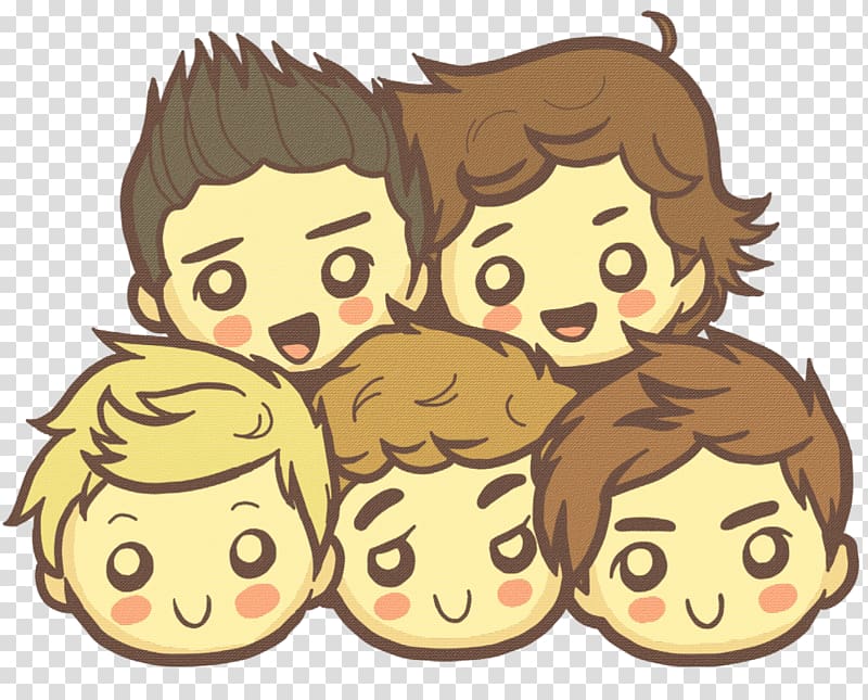 One Direction Chibi Drawing Anime, direction transparent background PNG clipart