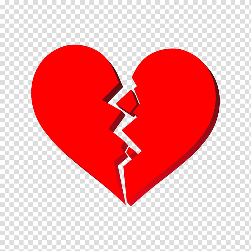 Heart broken into two., others transparent background PNG clipart