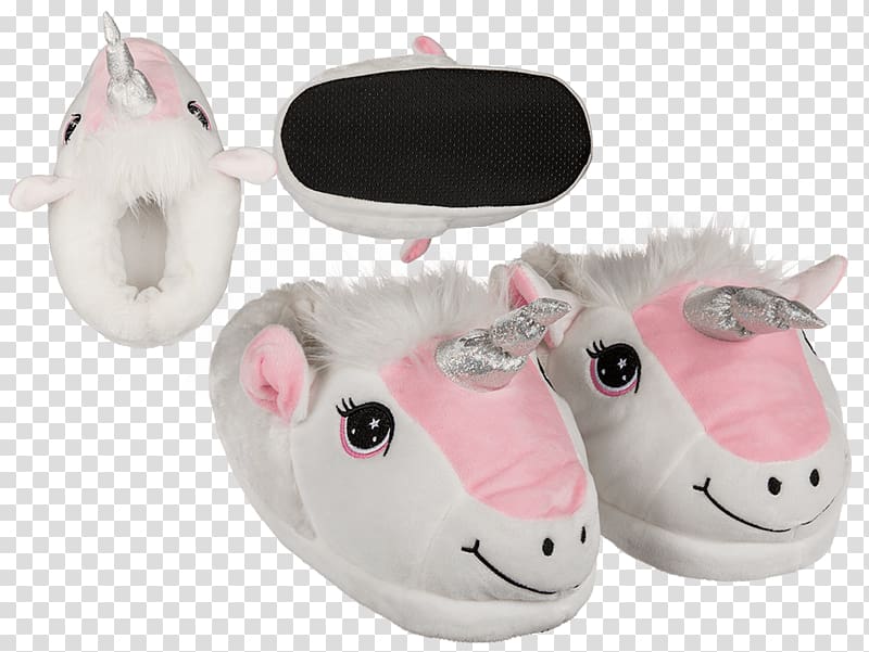 Slipper Hausschuh Plush Unicorn Shoe, unicorn transparent background PNG clipart