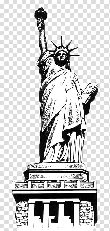 Statue of Liberty Eiffel Tower Lion of Belfort Drawing, statue of liberty transparent background PNG clipart