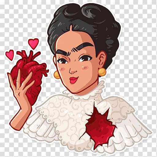 Frida Kahlo Sticker Telegram Artist, others transparent background PNG clipart