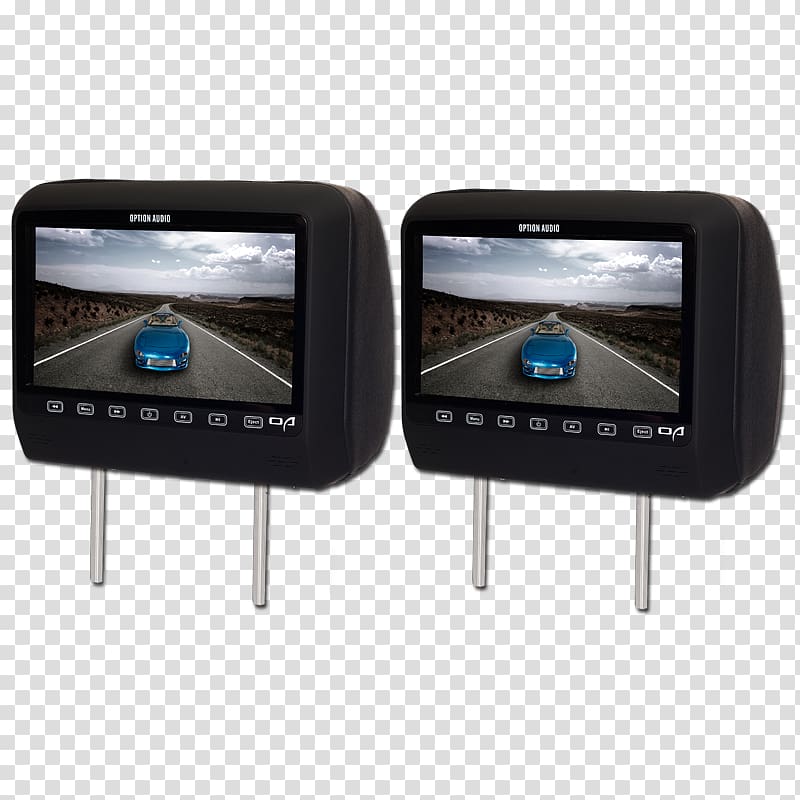 Display device Head restraint Electronics, car audio transparent background PNG clipart