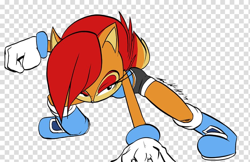 Princess Sally Acorn Sonic the Hedgehog Sega Character Fan art, Cartoon strike transparent background PNG clipart