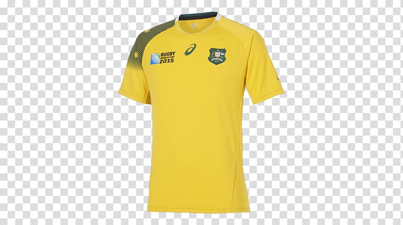 Australia national rugby union team 2018 World Cup T-shirt Sport, T-shirt transparent background PNG clipart