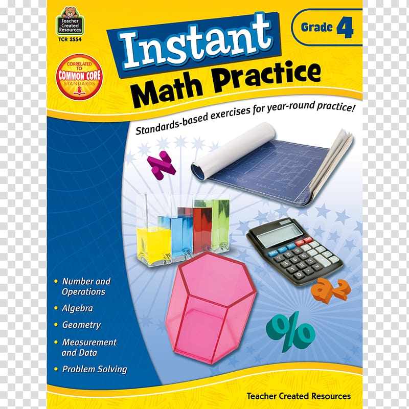 Instant Math Practice: Grade 3 Instant Math Practice: Grade 1 Mathematics Education Sixth grade, Mathematics transparent background PNG clipart
