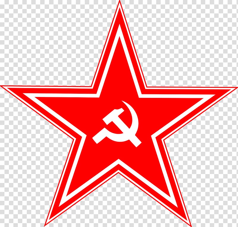 Red star , Soviet Hammer and sickle Red star Communist symbolism Communism, Red Star transparent background PNG clipart | HiClipart