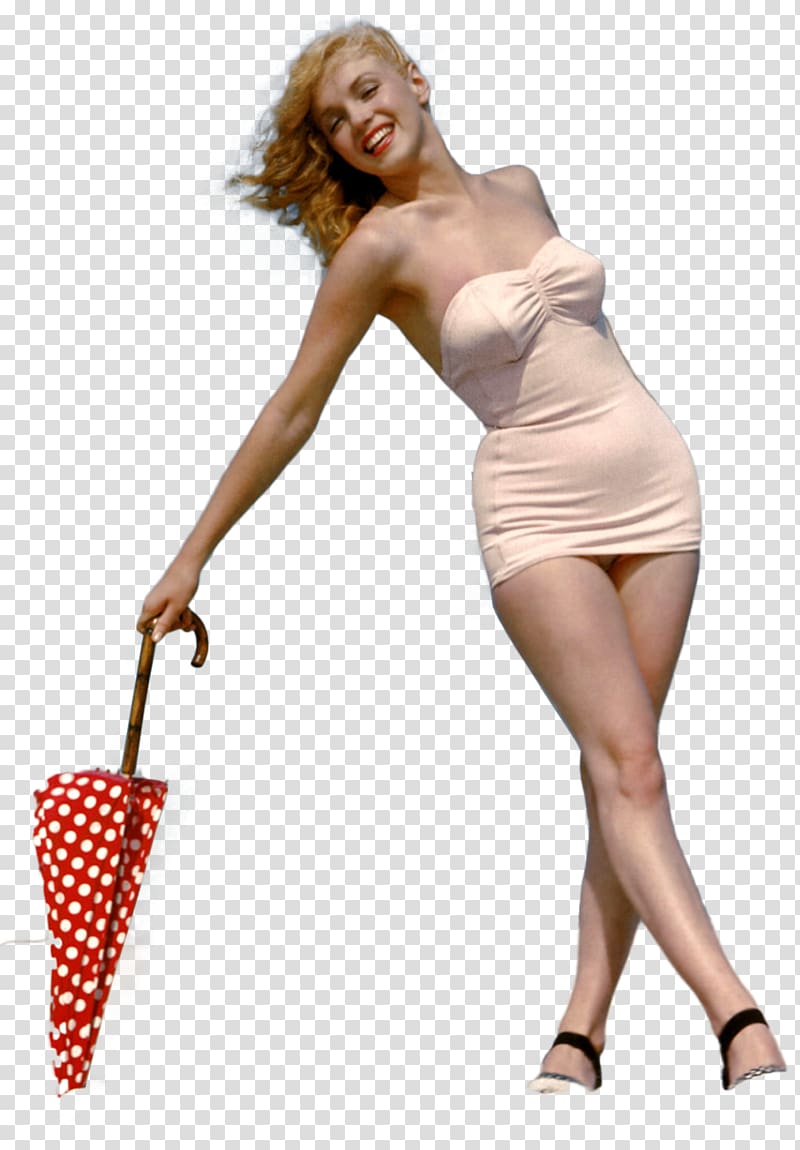 Marilyn Monroe holding umbrella, Film Actor Female, Marilyn Monroe transparent background PNG clipart