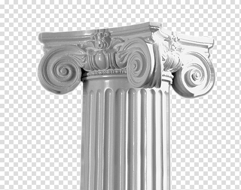 Pacific Columns Capital Ionic order Abacus, marble pillar transparent background PNG clipart