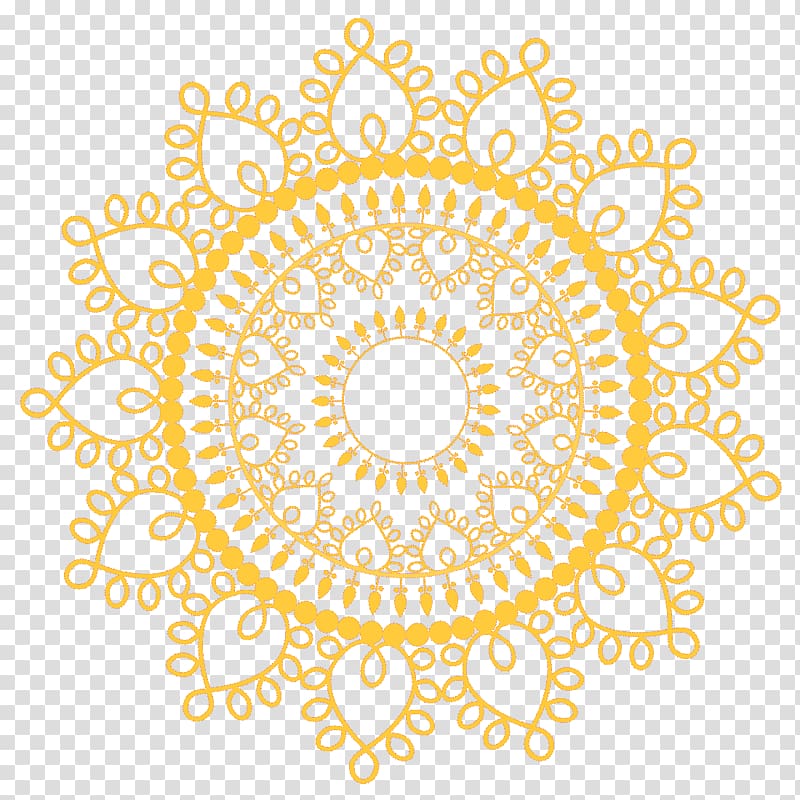 yellow mandala illustration, Chakra Sahasrara JAX & KING Mandala Symbol, MOTIF transparent background PNG clipart