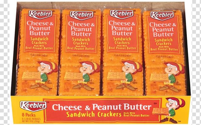 Peanut butter and jelly sandwich Keebler Cheese & Peanut Butter Sandwich Crackers, cheese transparent background PNG clipart