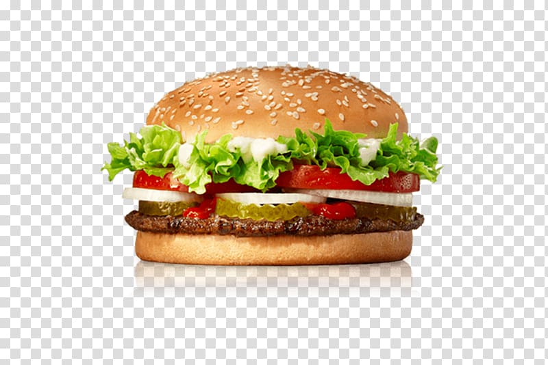 Whopper Hamburger Fast food Cheeseburger French fries, burger king transparent background PNG clipart