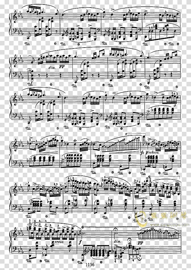 Sheet Music Piano Soirée de Vienne, op. 56 Soiree de Vienne, Concert Paraphrase from Strauss' Waltzes from Die Fledermaus and others, Op. 56, sheet music transparent background PNG clipart