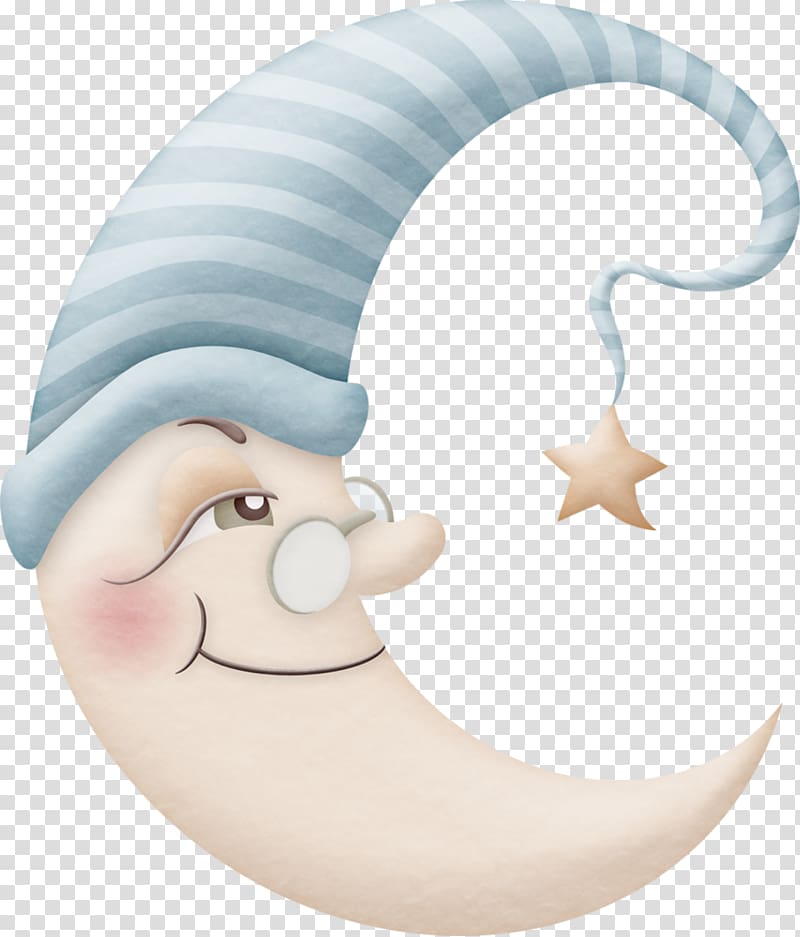 Moon Infant , Cartoon moon hat decoration pattern transparent background PNG clipart