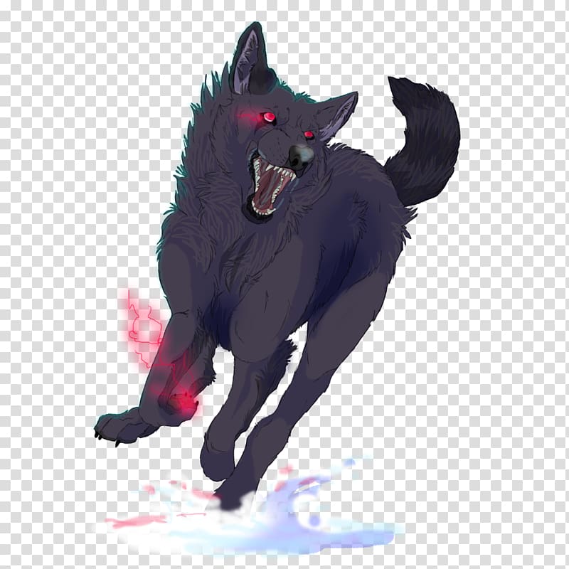 Dog Cat Werewolf Tail, Running Away transparent background PNG clipart