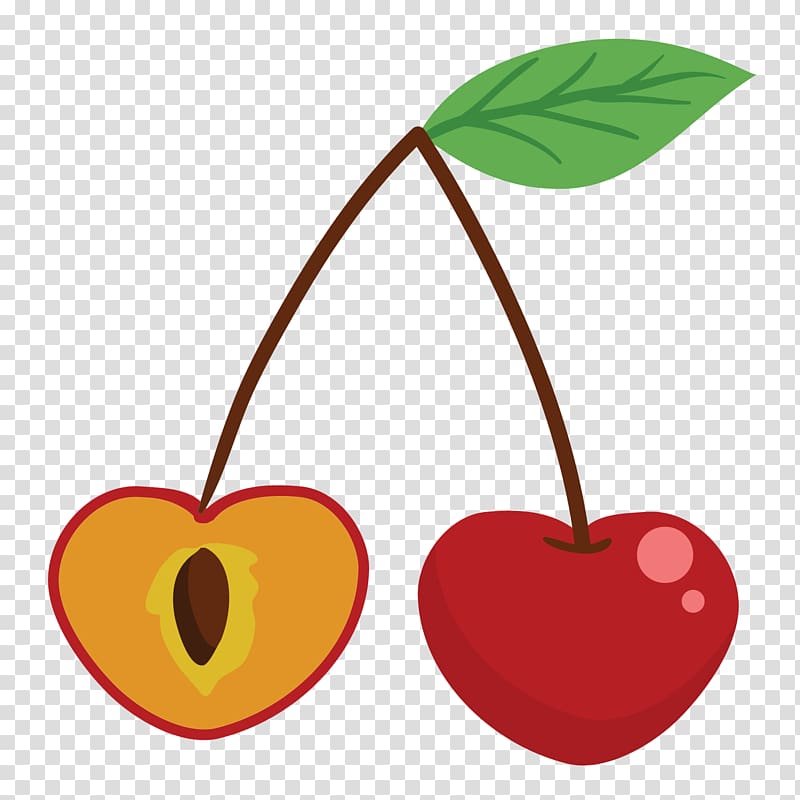 Cherry Cartoon Fruit Apple , Cartoon cherry cherries transparent background PNG clipart