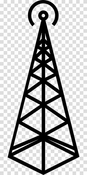 Telecommunications tower Aerials Cell site , radio transparent background PNG clipart
