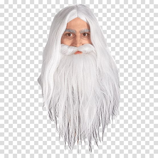 Gandalf The Lord of the Rings: The Fellowship of the Ring Wig Costume, Beard transparent background PNG clipart