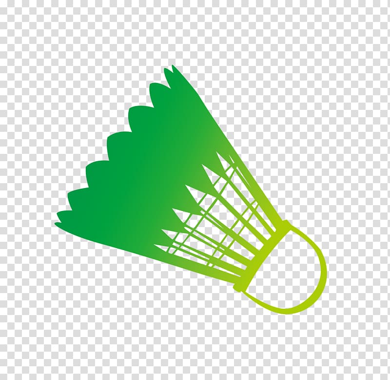 Badminton Sport Vecteur, cartoon hand painted green gradient badminton transparent background PNG clipart
