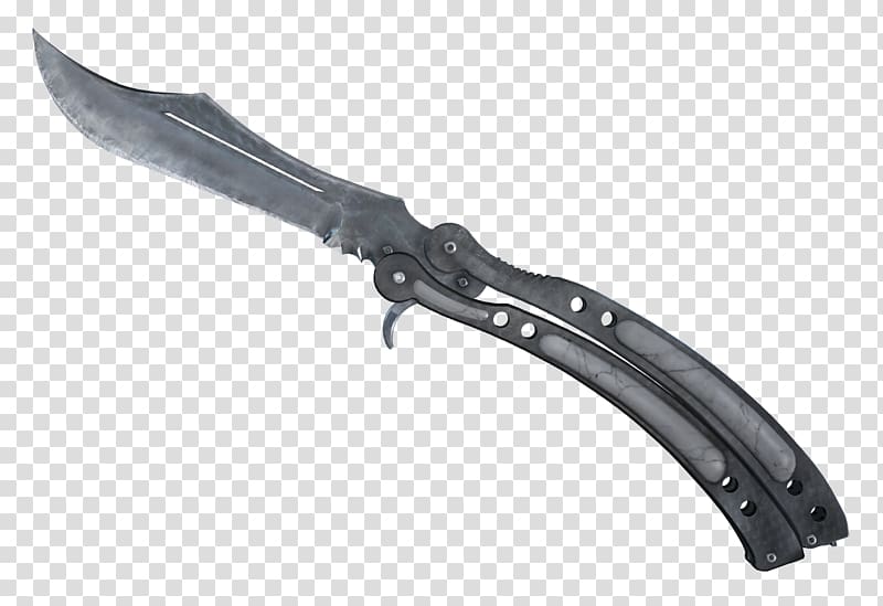 Counter-Strike: Global Offensive Butterfly knife Team Fortress 2, knife transparent background PNG clipart
