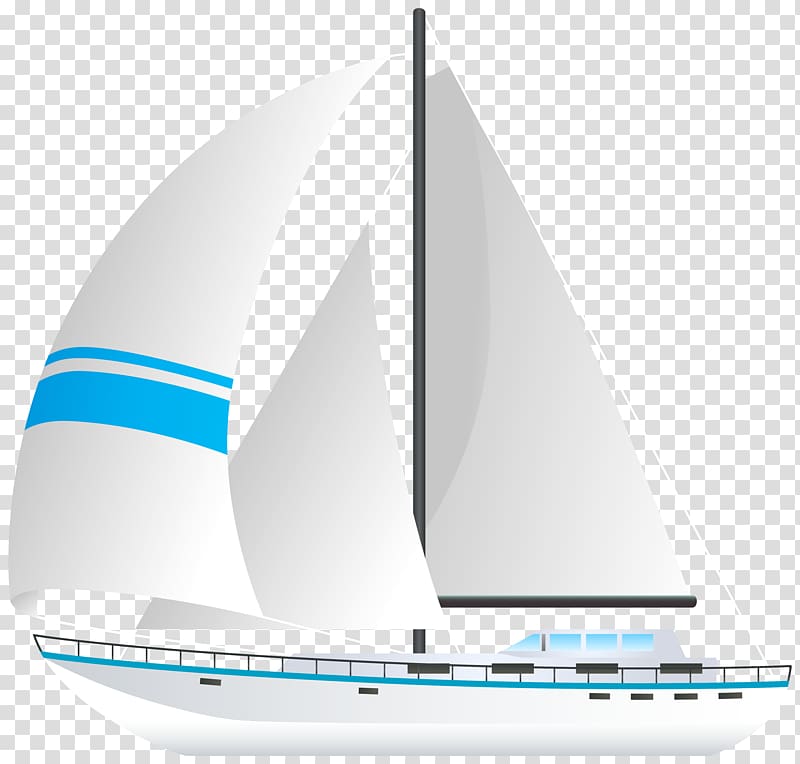 white and blue sail boat illustration, Sailing ship Watercraft Road transport, Sailboat transparent background PNG clipart