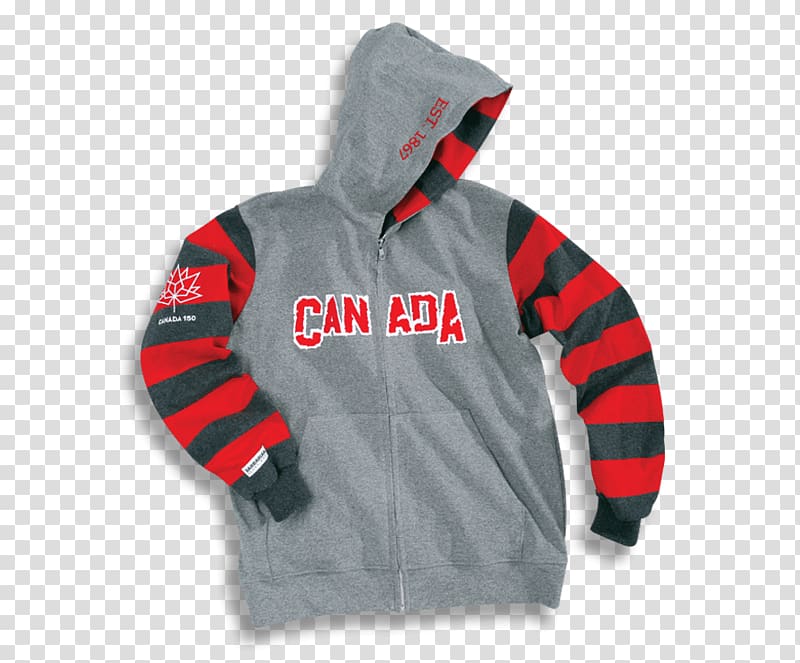 Hoodie T-shirt 150th anniversary of Canada Clothing, Hooddy Sports transparent background PNG clipart