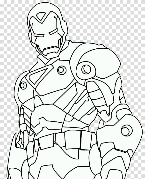 Iron Man Coloring book Drawing Captain America Superhero, Iron Man transparent background PNG clipart