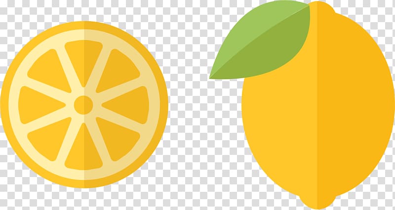 Lemon Citron Vegetarian cuisine Yellow, Lemon overhead transparent background PNG clipart