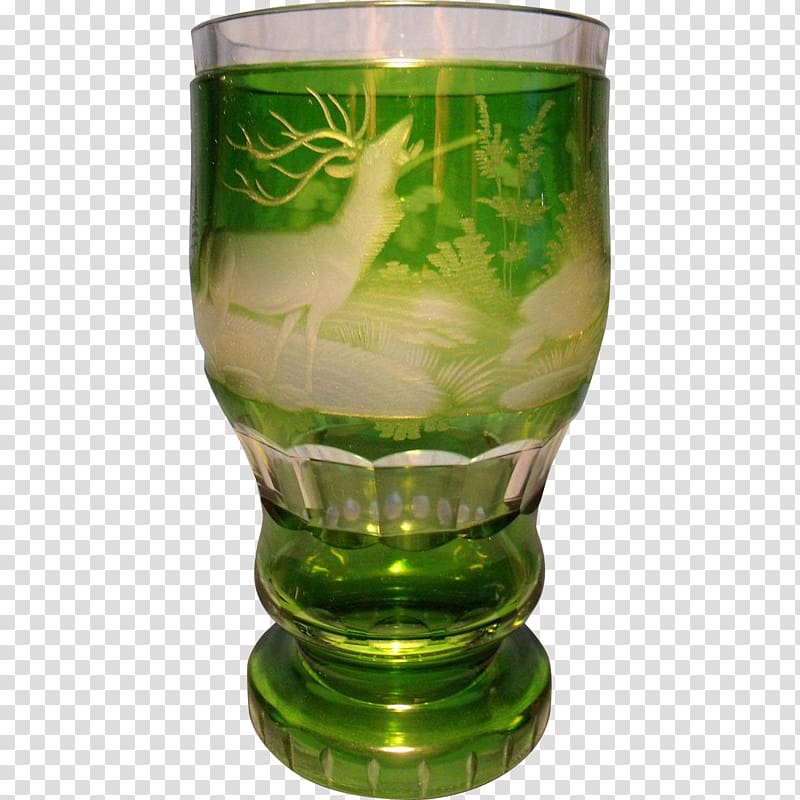 Bohemian glass Cranberry glass Beaker Glass art, bohemia f;ower transparent background PNG clipart