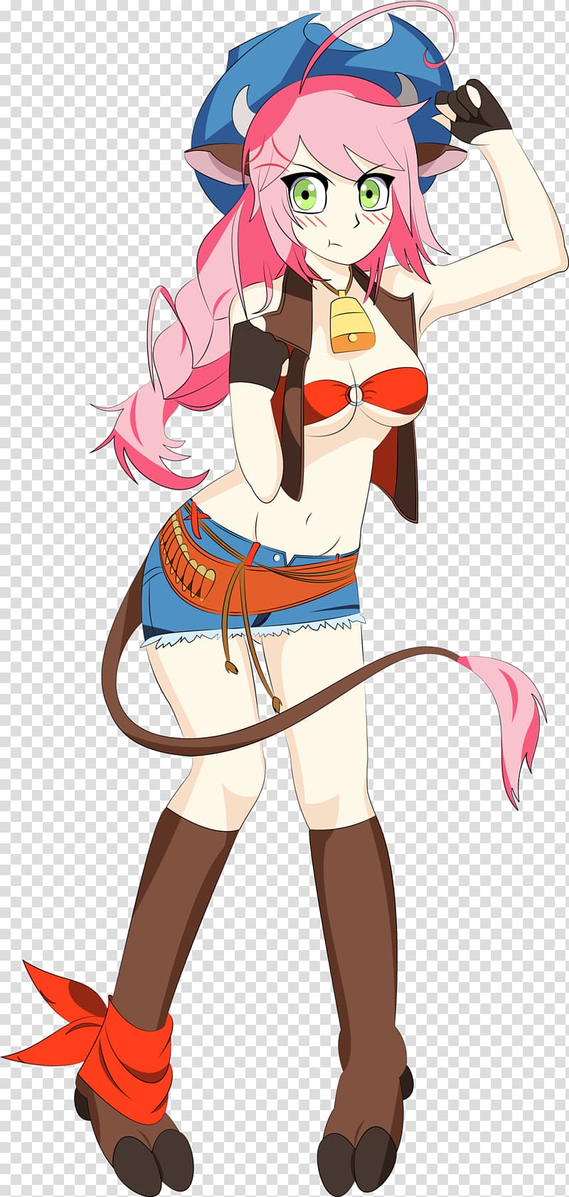 Costume Mangaka Cartoon , anime cow girl transparent background PNG clipart